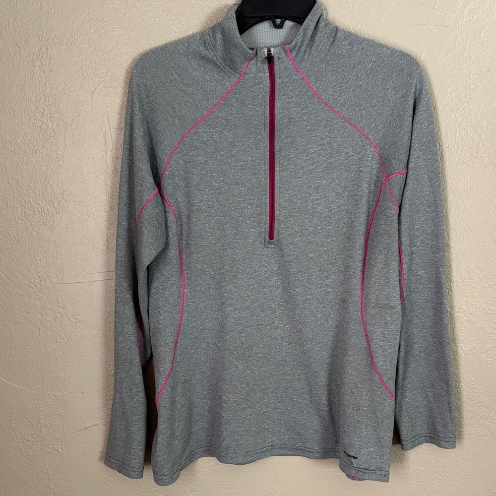 Patagonia Women's Capilene Midweight Zip-Neck Base-layer Top Gray Large